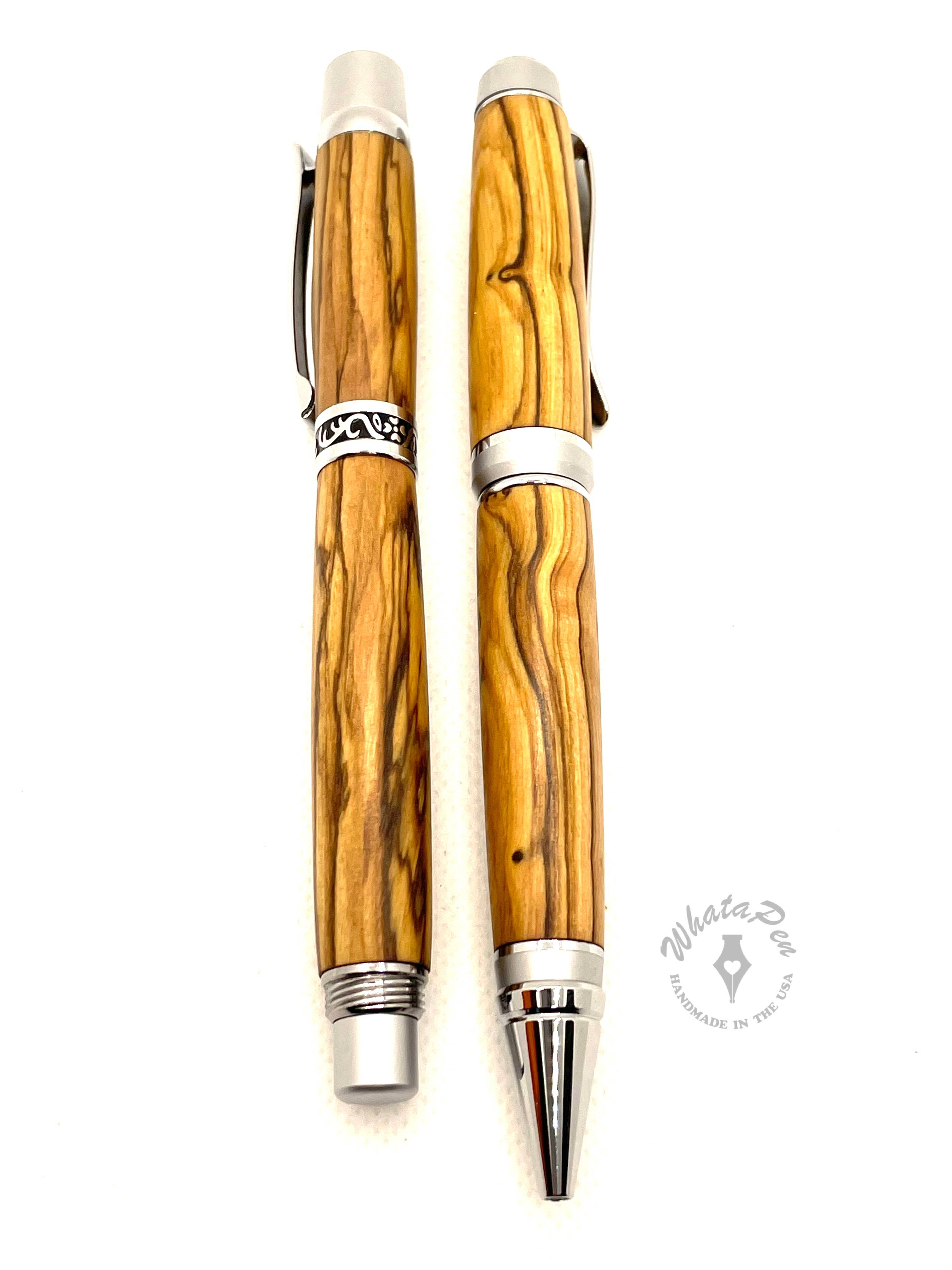 More handmade Olivewood ink pens created