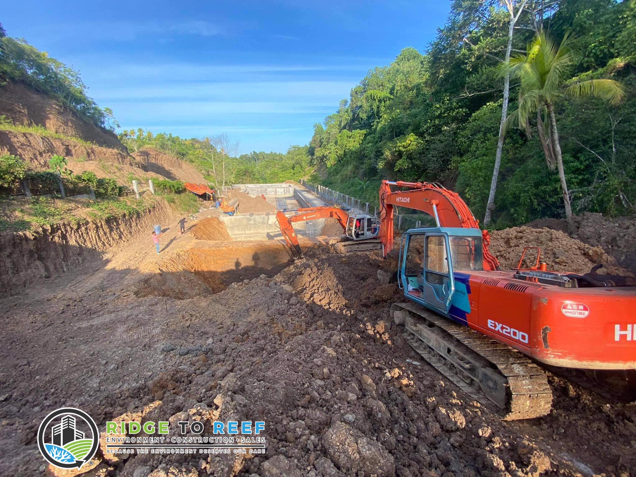 Ongoing Construction of a Wastewater Treatment Facility (WWTF) for Mati SLF.