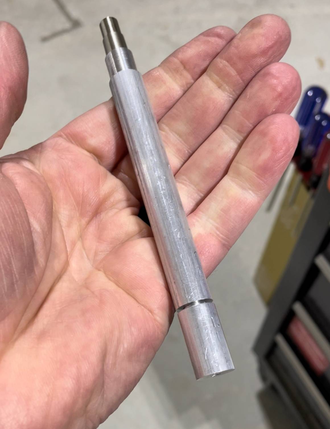 Prototype of the all aluminum click pen