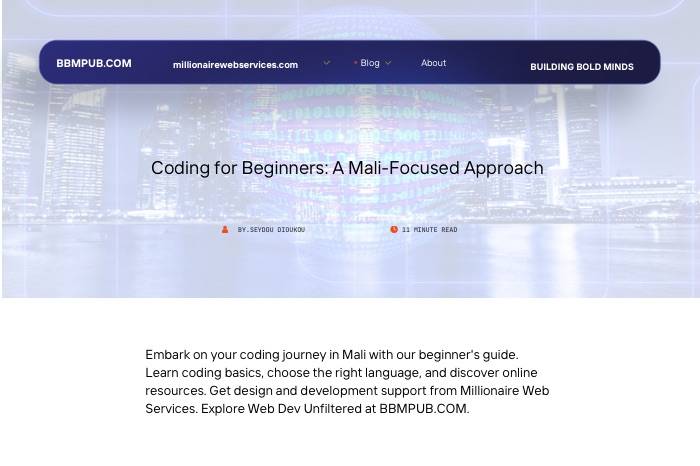 Coding for Beginners: A Mali-Focused Approach