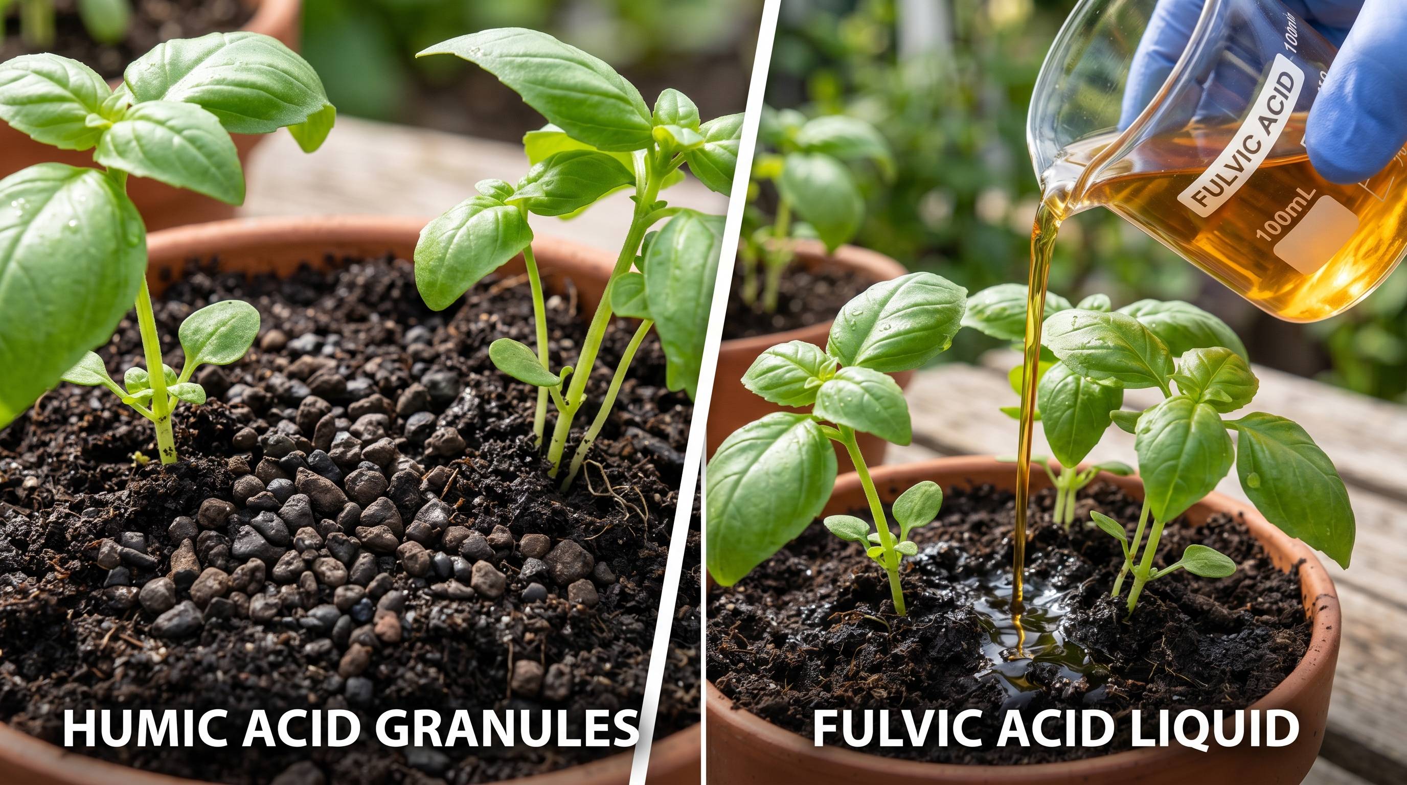Humic vs Fulvic Acid: 3:1 Soil vs 1:2 Foliar Ratio for Nutrient Uptake