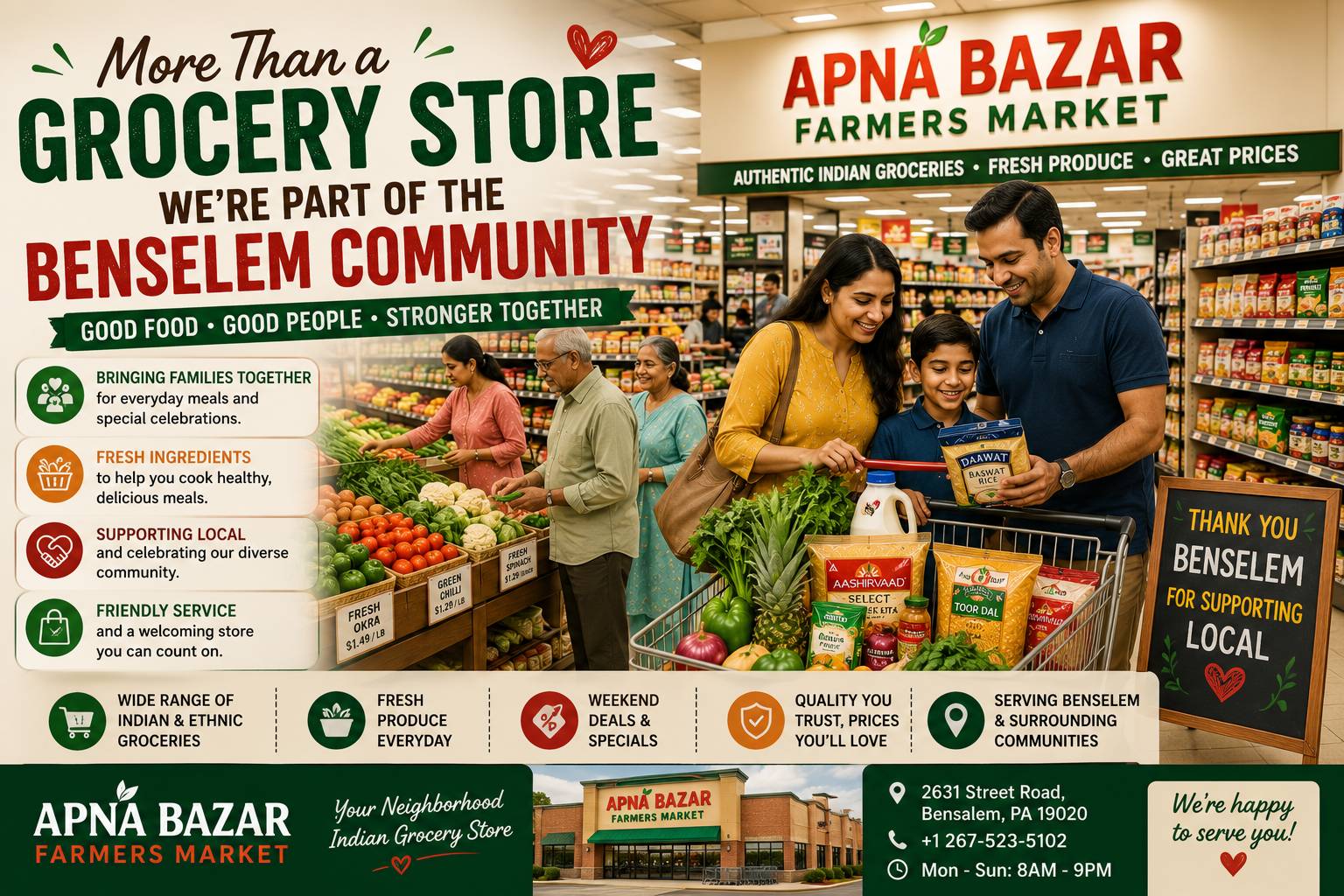 More Than a Grocery Store: How Apna Bazar Brings the Bensalem Community Together
