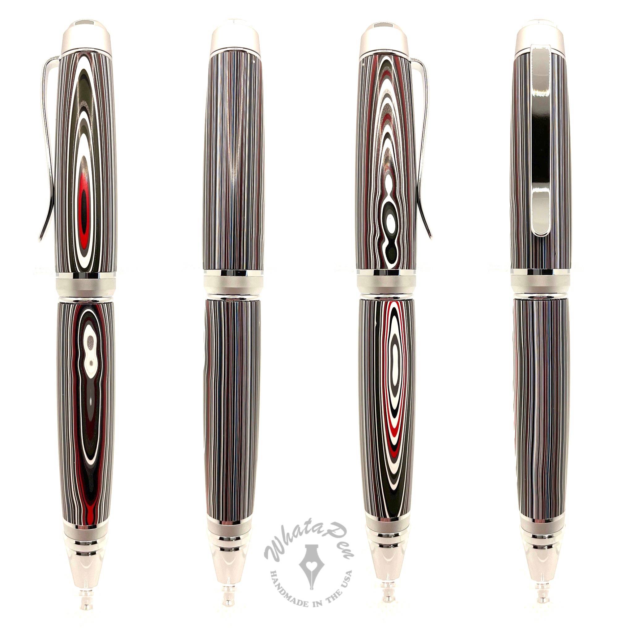 Check out this handmade Fordite twist pen