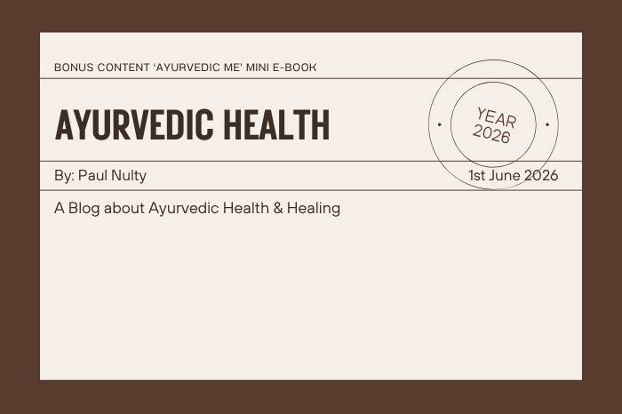 Ayurvedic Health and Healing