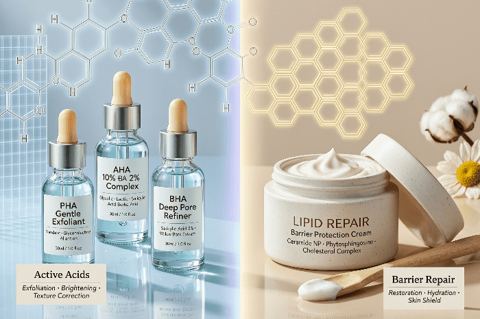 Active Acids and Barrier Preservation: Skincare Analysis