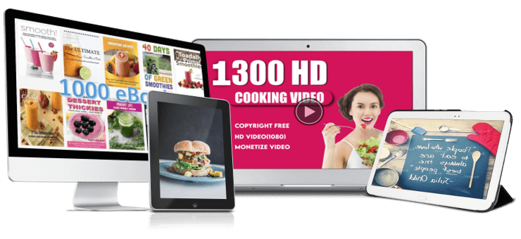 1,300 High-Quality Cooking Video Recipes For Resale (Plus a lot of bonuses)