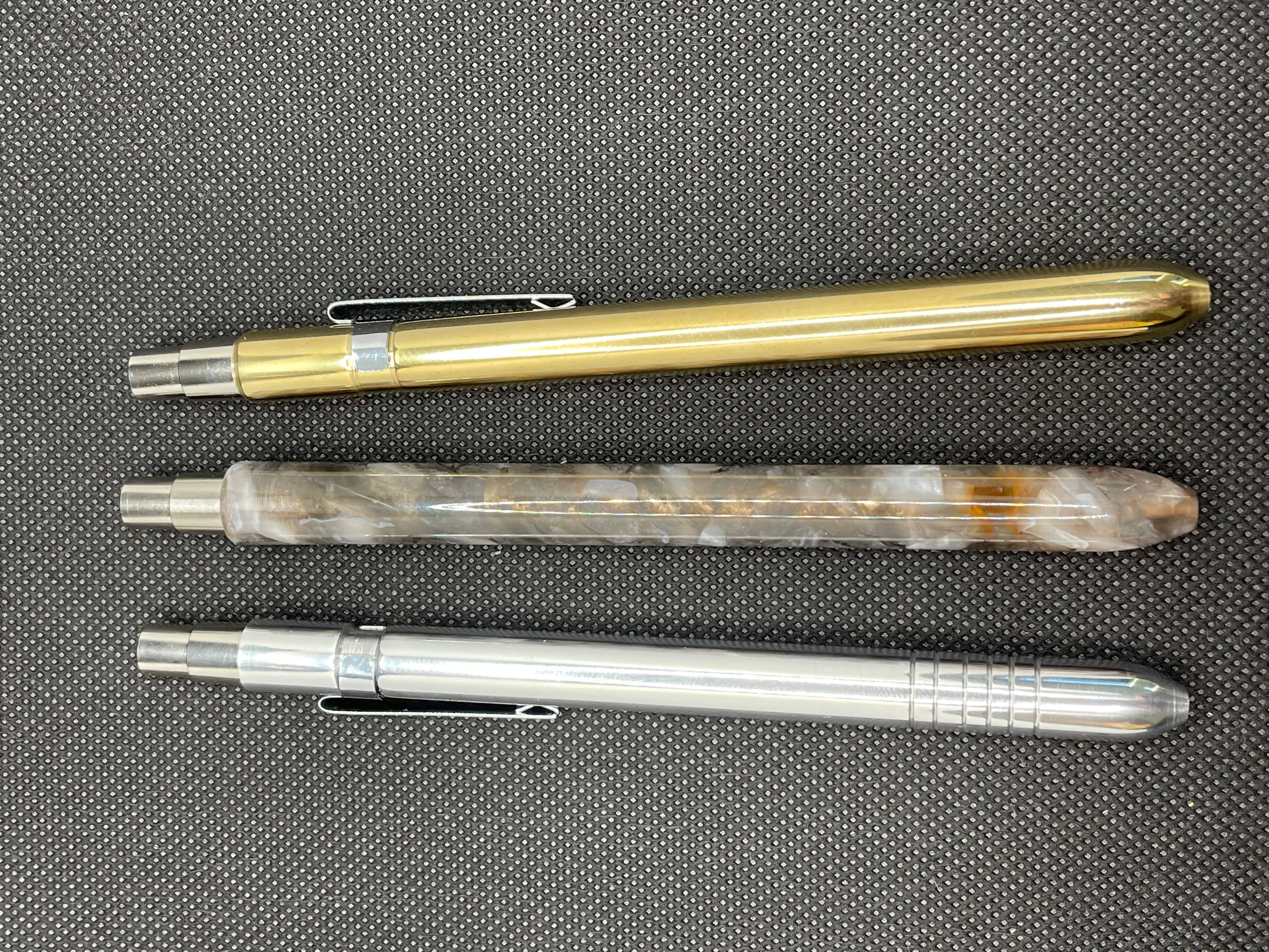 One piece handmade click pens!