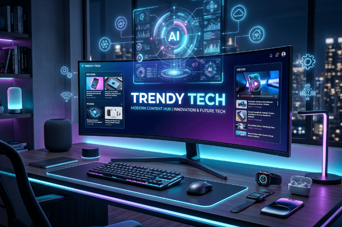 Trendy Tech Hub: Smart Living With Technology