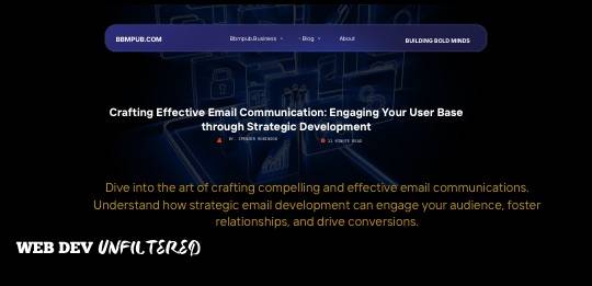 Crafting Effective Email Communication Engaging Your User Base Through Crafting Effective Email Communication Engaging Your User Base Through